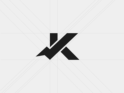 K branding ci concept design graphic id identity logo mark sign type typography