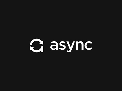 async brand branding design digital identity logo logotype mobile software tech technology