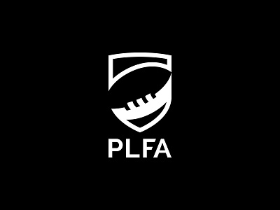 PLFA corporate design football identity league logo logo design negative nfl poland space sport