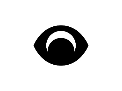 Moon eye appeal branding clothing eye identity logo moon negative negativespace ominous space ux
