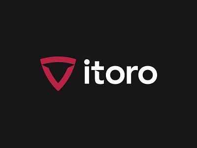 ITORO brand branding bull grid identity logo logotype negative space shield type typography ui