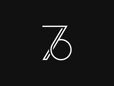 76 6 7 76 brand branding ci corporate id identity logo logodesign logotype mark minimalistic monogram number photographer symbol