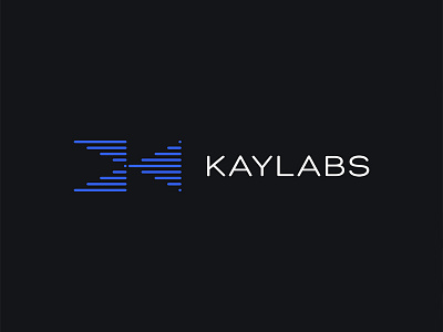 Kaylabs ai communication data electronic it logo logo design logotype machine learning medtech negative space negative space logo sensor startup tech