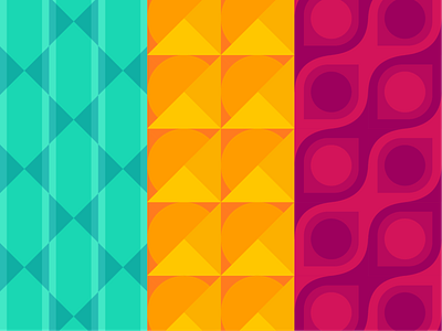 Pattern explorations brand design branding coloful colors design explosion geometric illustration pattern shapes ui visual design visual identity