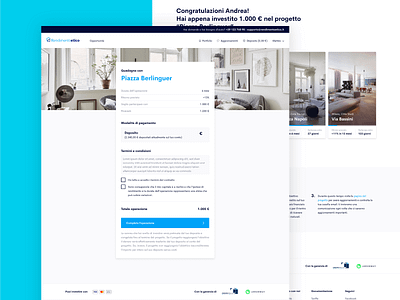 Rendimento Etico Invest brand design branding crowdfunding design payment real estate ui design ux design visual design web design website