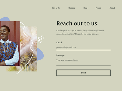 Get in touch page clean daily ui dailyui design ui design web website