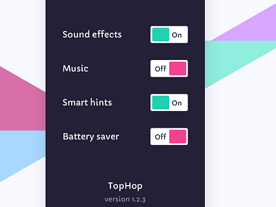 Daily UI Game Settings clean daily ui dailyui dark flat game game app ui setting