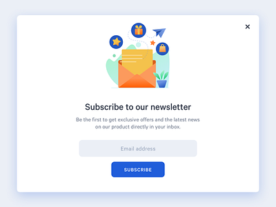 Daily UI Subscribe daily ui dailyui illustration popup subscription ui ui design vector web
