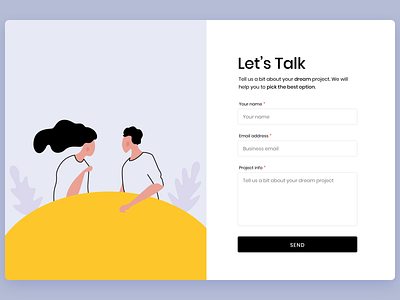 Daily UI Contact Us Page b2b branding business clean daily ui dailyui flat illustration ui ui design vector web website
