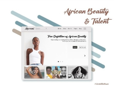 Moremi Fashion dashboard design illustration ui ux