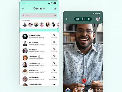 Stark Chats app design ui ux