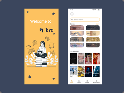 Libro book App app branding concept design ui ux