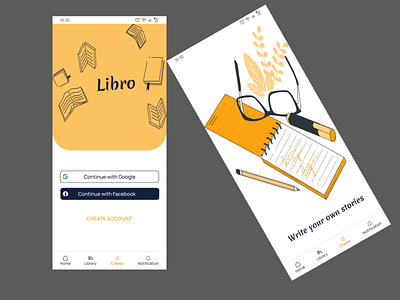 Libro book App app branding concept design ui ux