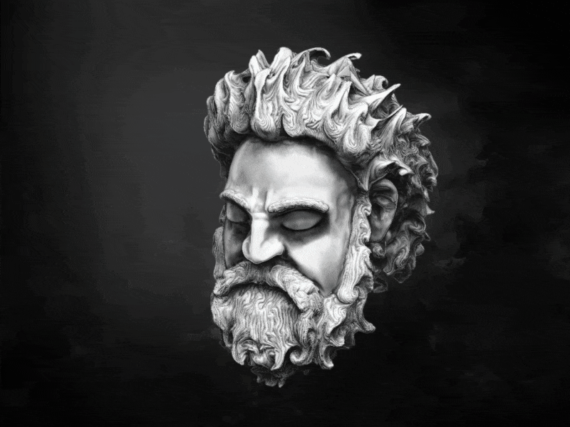 The Power of Zeus 3d after effects creations gods lightning photoshop power sculpting zbrush zeus