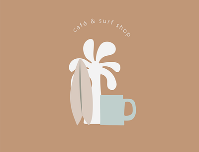 Surf Sup | Brand Identity brand development brand identity branding cafe logo design graphic design hand drawn illustration logo logo suite palm tree procreate submark surf shop ui vector