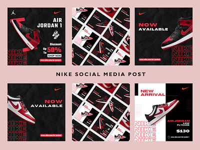 Social Media Design - Nike branding graphic design poster design
