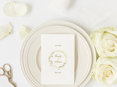 Wedding invitation brushes graphic design illustration minimalism water colours wedding wedding invitation