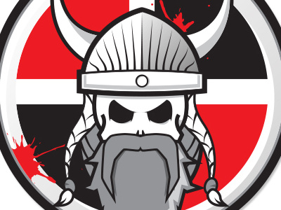 Viking cartoon illustration vector