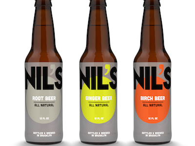 Nil's Soda color design display minimal packaging typography