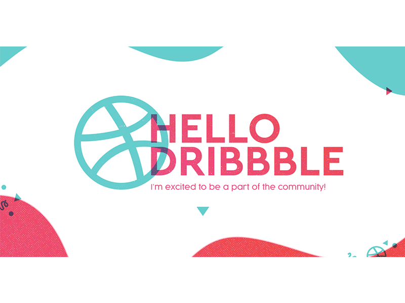 Hello Dribbble! first shot gif hello dribbble