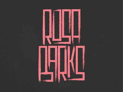 Rosa Barks illustrator lettering pup the band rosa barks vector vector illustration