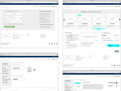 LibrosEnRed │ Registro de autor_Wireframes ui