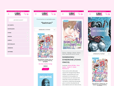 Ubik │ Mobile comic ux web design