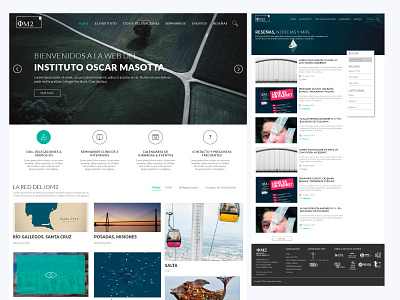 Instituto Oscar Masotta ui ux web design