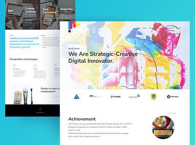 Web Design - Tech Startup technology company website design
