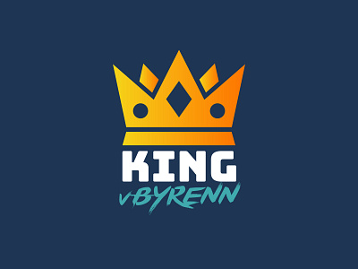 Twitch streamer logo - King vByren branding crown gaminglogo king logo twitch twitch logo