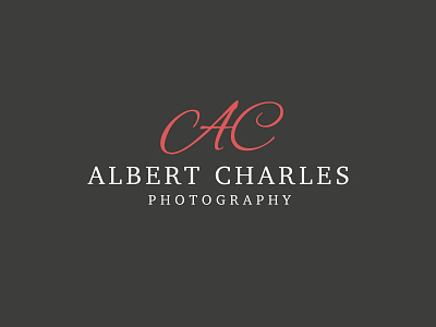 Albert Charles Photography brand identity logo photographer photography logo