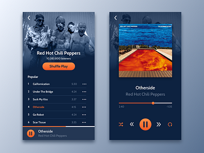 Daily UI #009 - Music Player daily ui music player