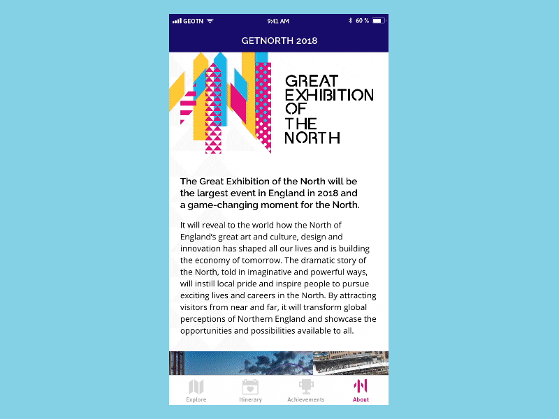 Great Exhibition of the North 2018 event flinto getnorth2018 wayfinding