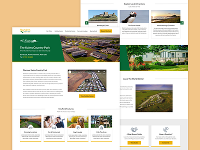 Maguires Country Parks concept design country park ui web design website website concept