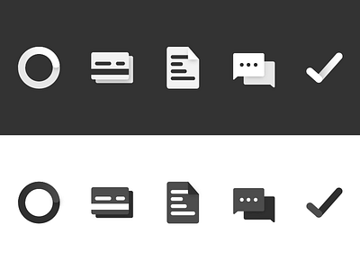 Material-ish icons black dashboard design documents gradient icons material overview payments ui web white