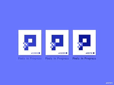 Logo + color exploration color days exploration flat for in logo logotype pixels progress purple ui