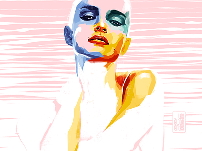 JaneAude art artist color draw illustration ipad paint painting portrait procreate