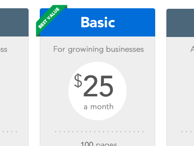 Pricing Table