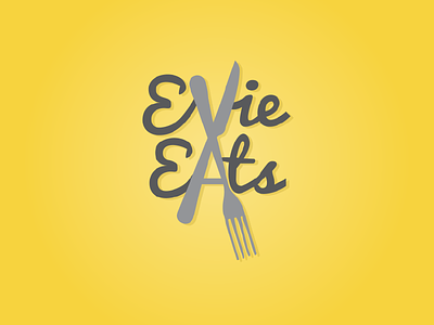 Evie Eats Logo blogger logo brand branding food logo logo