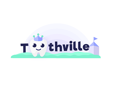 Toothville dentist logo dentistry logo logo design pediatric