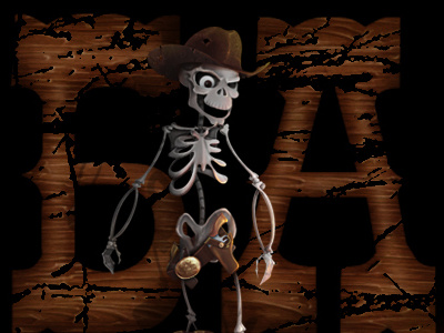 Джони character cowboy sceleton