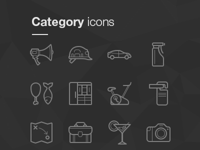 Category icons flat icons. icons