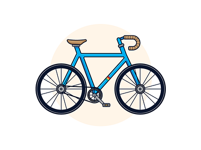 I'm bikin' bicycle bike illustration transportation wheels