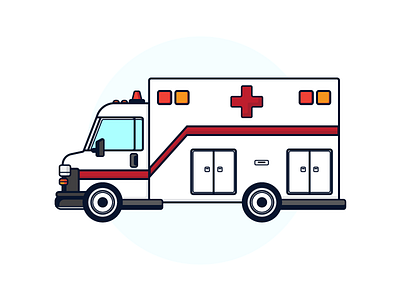 Ambulance emergency hospital illustration transportation