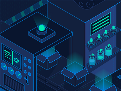 Isometric Machine Shop cnc conveyor isometric light machine machine shop software