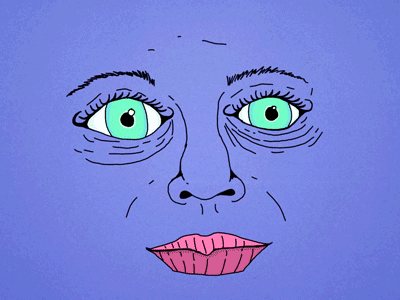 CRZY animation blink crazy eye face hire me illustration kehlani lips music third eye