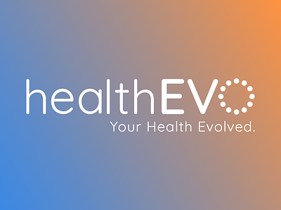 healthEVO Logo gradient gym health logo nutrition