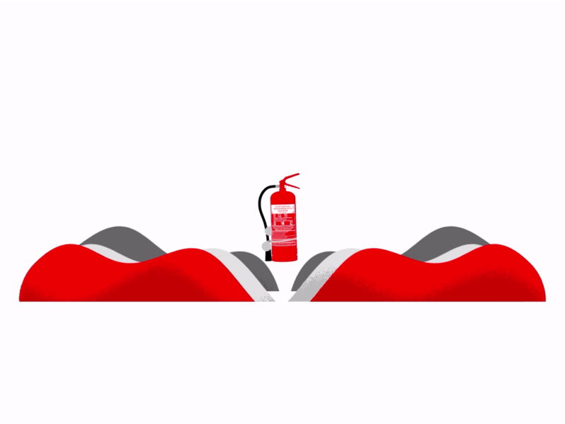 Fire Extinguisher 3d ae animation c4d dribbble gif graphic design illustration iranian loop motion motion graphics ui