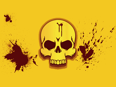 Skull color daily design dribbble flat graphic illustration iran layout logo mark poster sketch skull ui vector