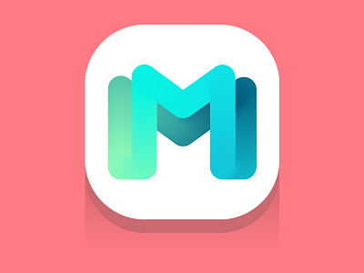 Gradient M Icon app branding design dribbble flat gradient graphic icon identity illustration inspiration iranian letter m logo mark ui vector web